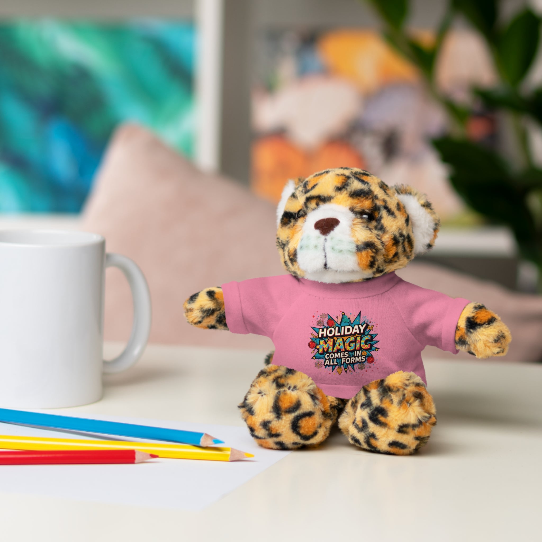 Holiday Magic Bear — Plush Teddy with 'Holiday Magic Comes in All Forms' Tee