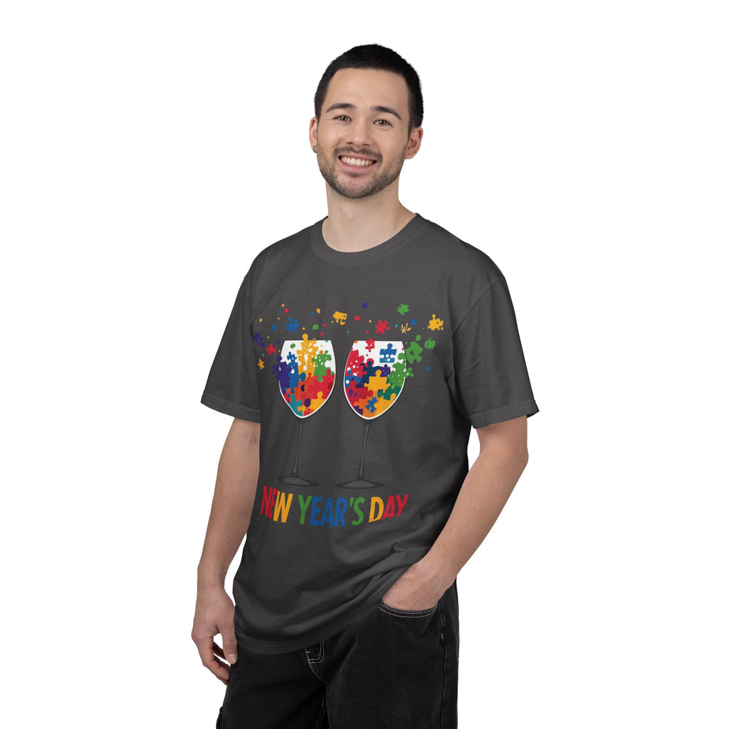 New Year’s Day Puzzle Wine T-Shirt