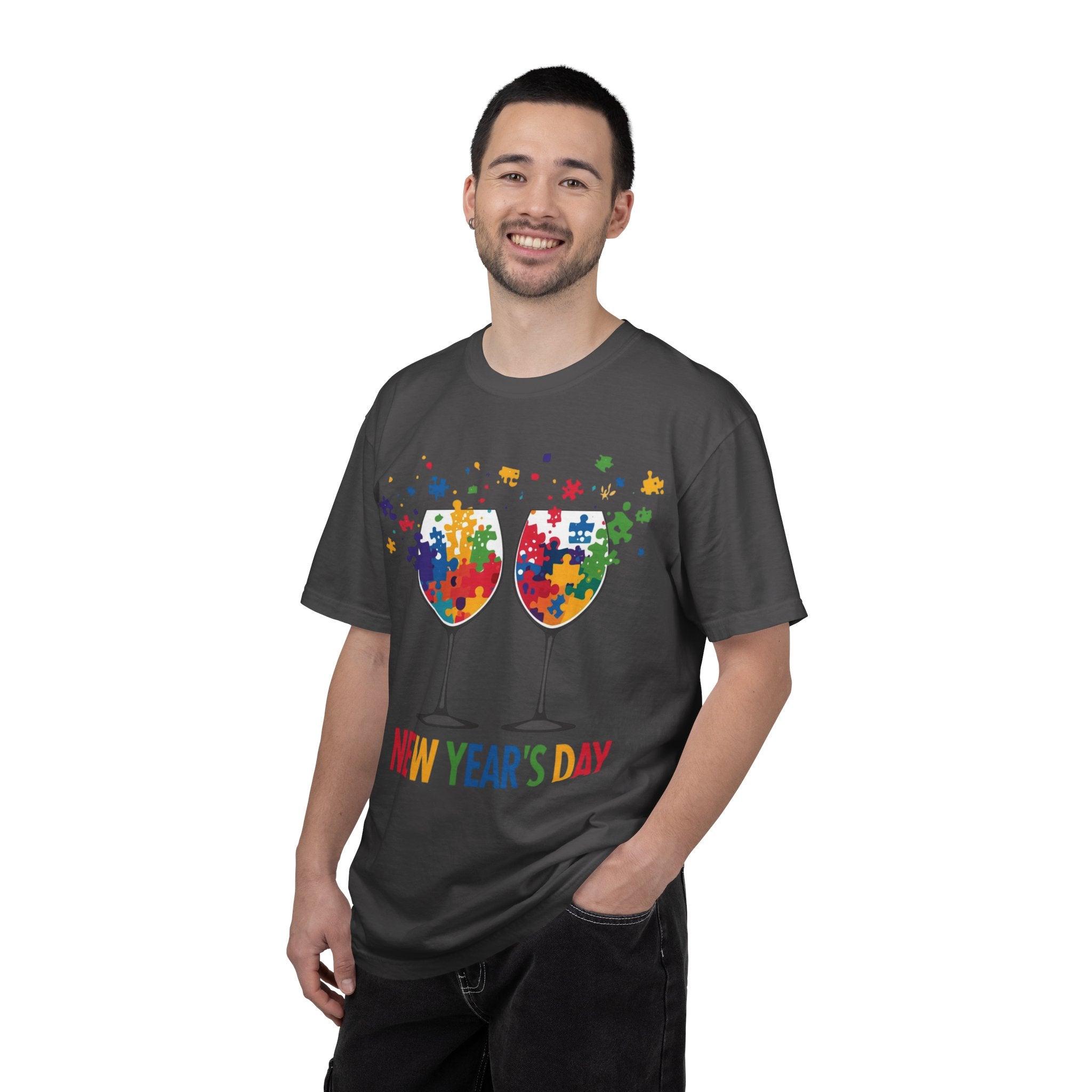New Year’s Day Puzzle Wine T-Shirt