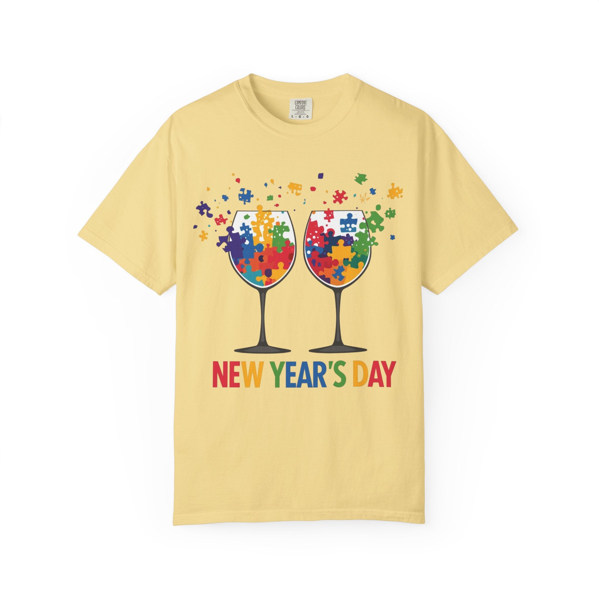 New Year’s Day Puzzle Wine T-Shirt