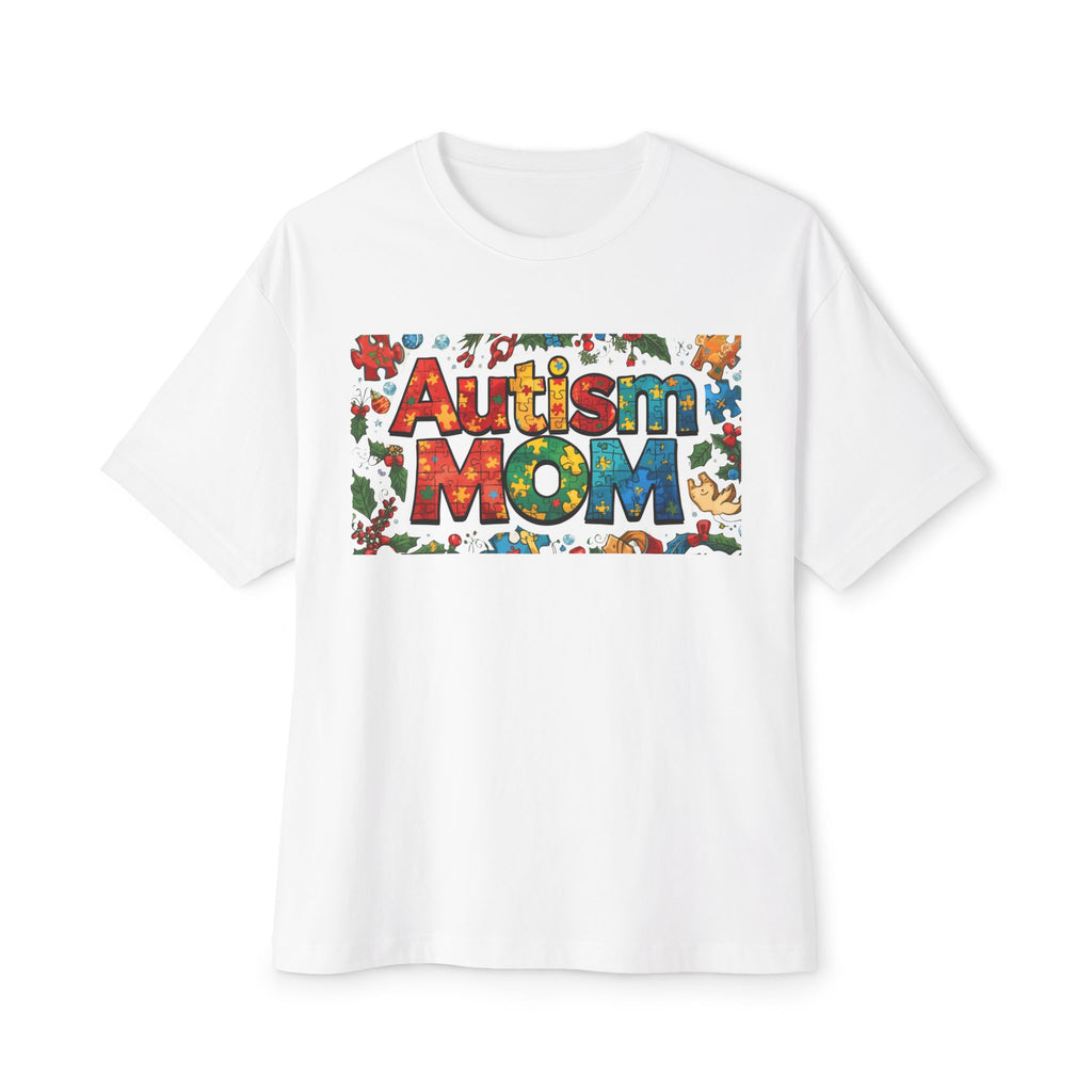 Autism Mom T-Shirt — Colorful Puzzle Piece Awareness Tee