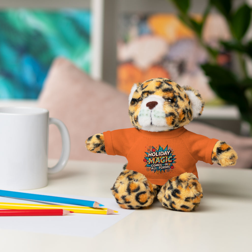 Holiday Magic Bear — Plush Teddy with 'Holiday Magic Comes in All Forms' Tee