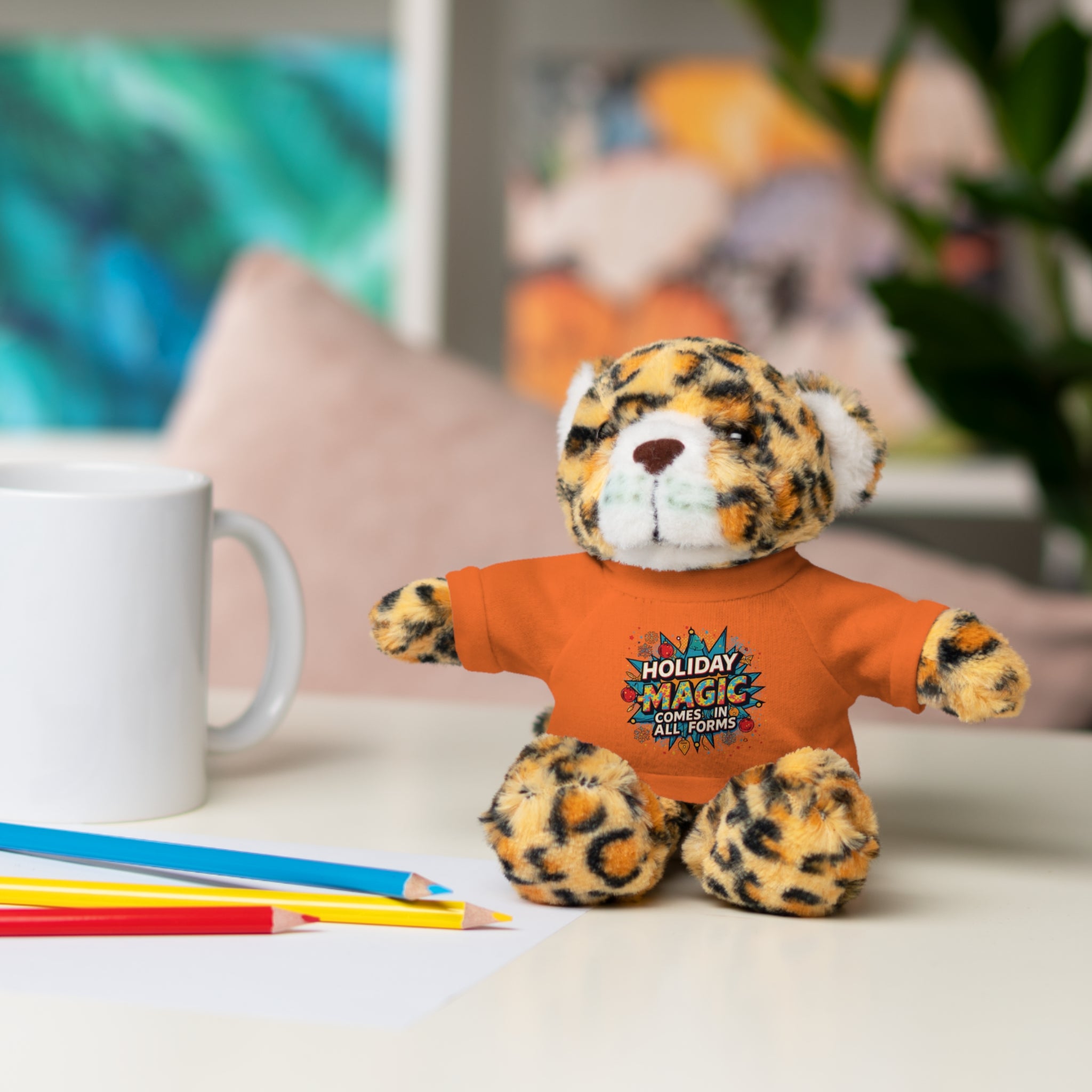 Holiday Magic Bear — Plush Teddy with 'Holiday Magic Comes in All Forms' Tee