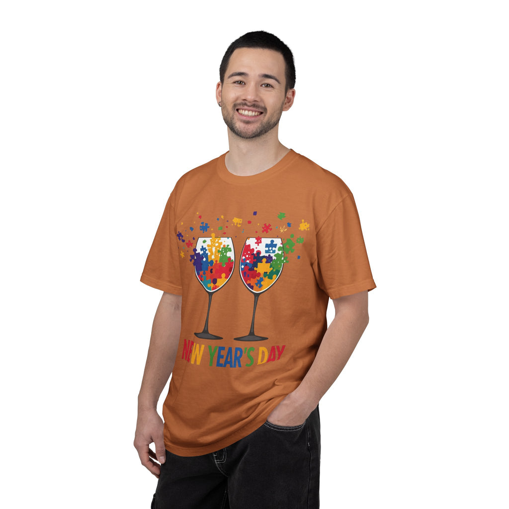 New Year’s Day Puzzle Wine T-Shirt