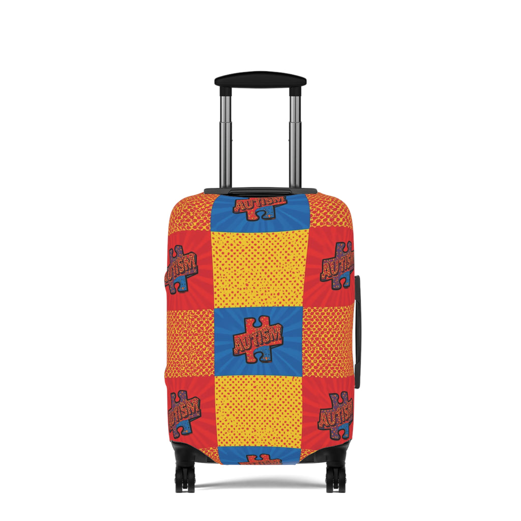 Autism Awareness Puzzle Luggage Cover — Bright Travel Protector