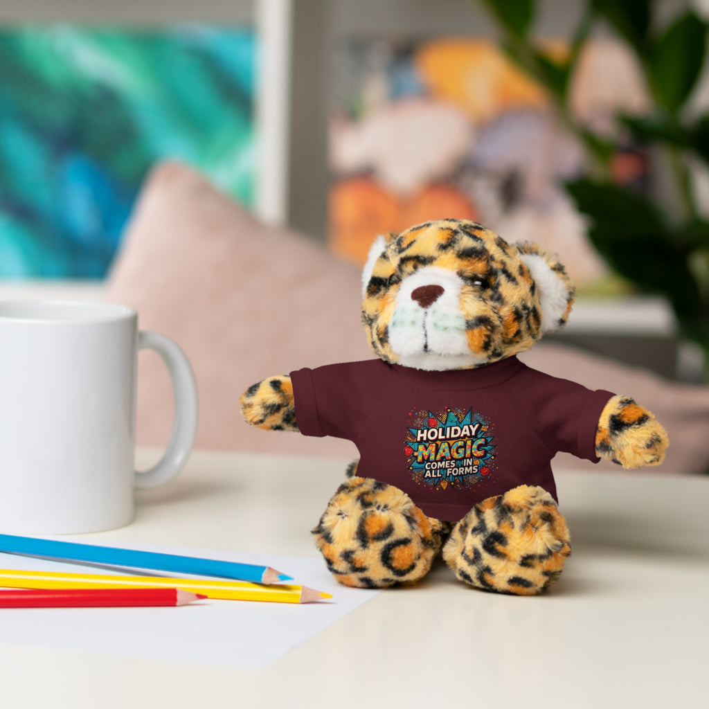Holiday Magic Bear — Plush Teddy with 'Holiday Magic Comes in All Forms' Tee