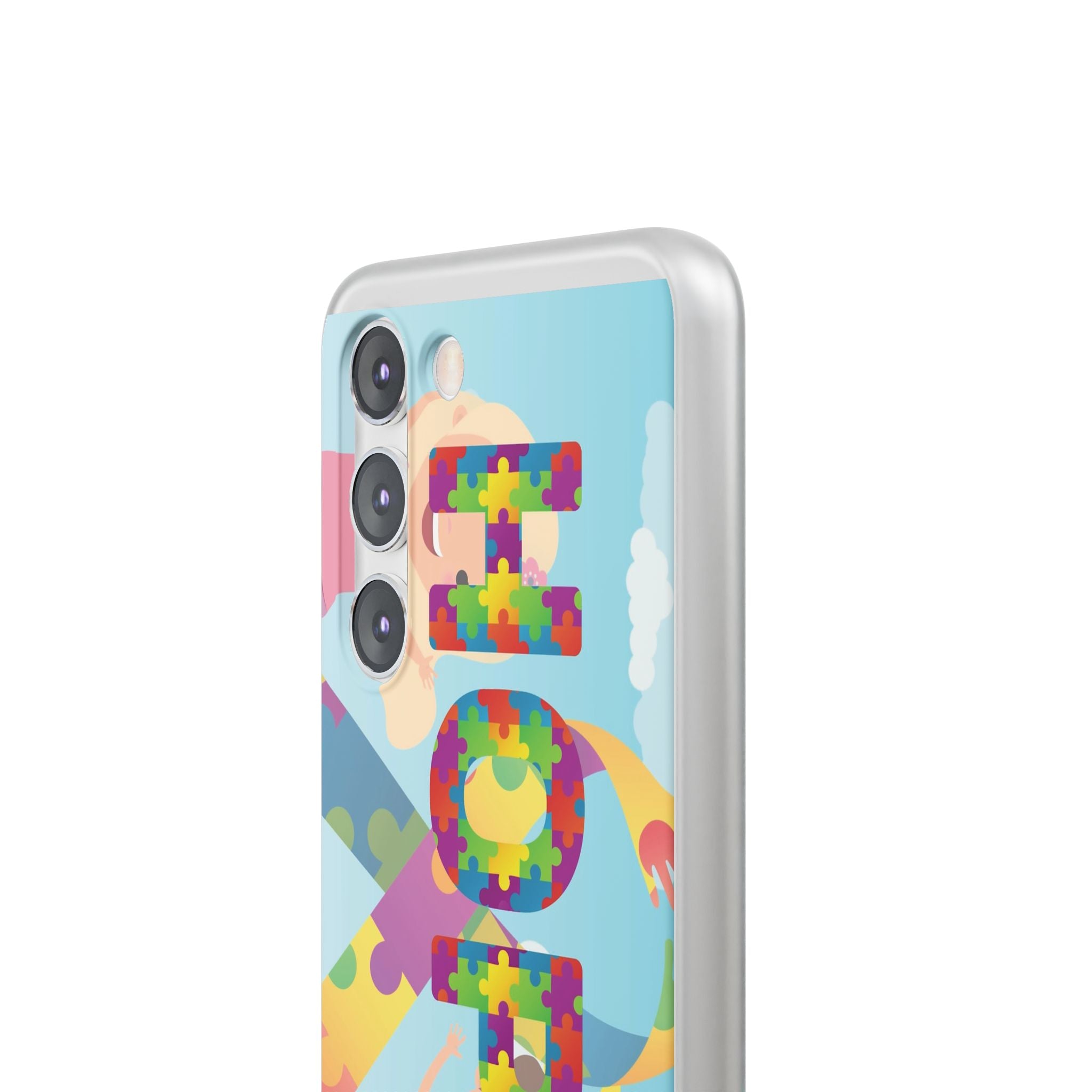 Autism Awareness Phone Case — 'HOPE' Puzzle Heart Flexi Case