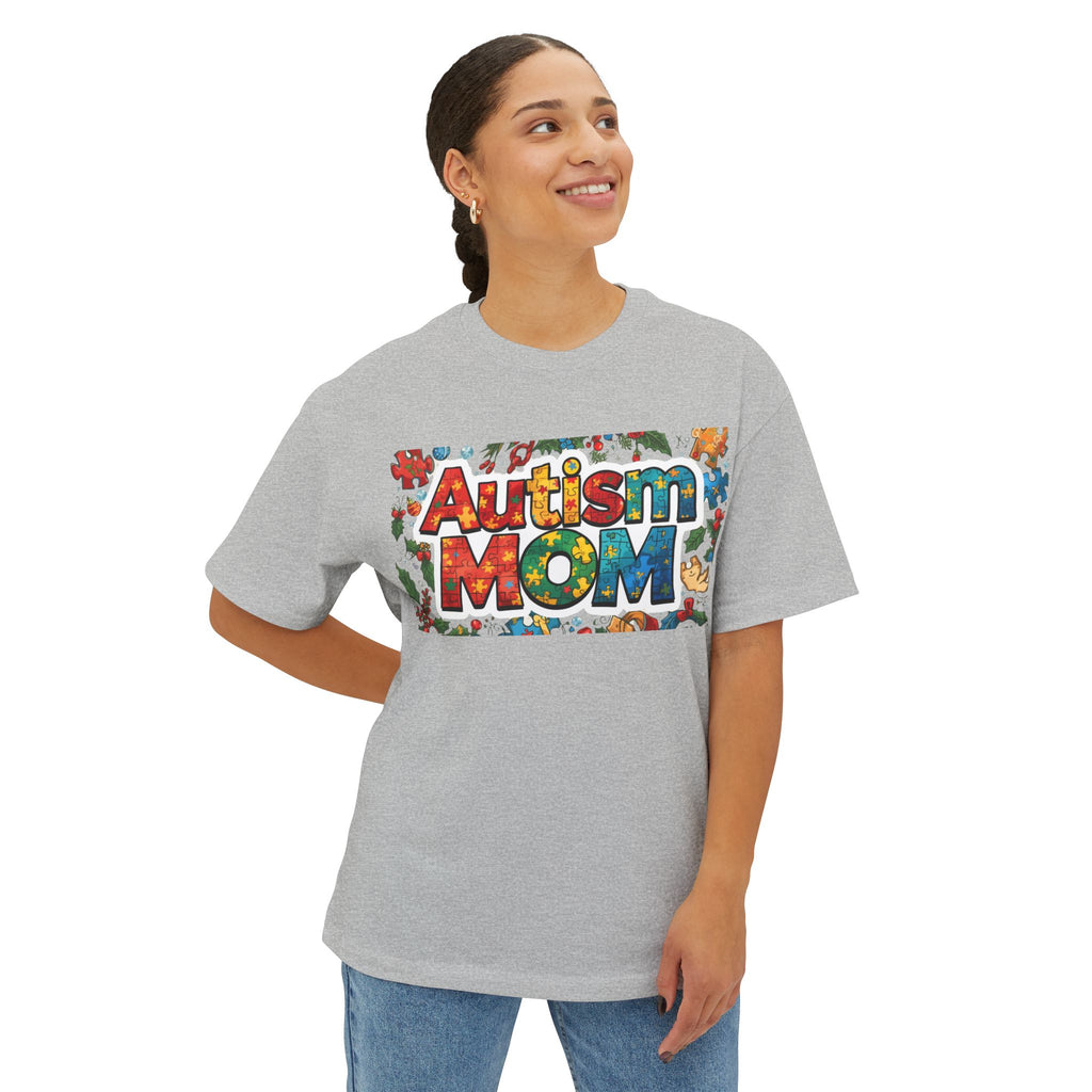 Autism Mom T-Shirt — Colorful Puzzle Piece Awareness Tee