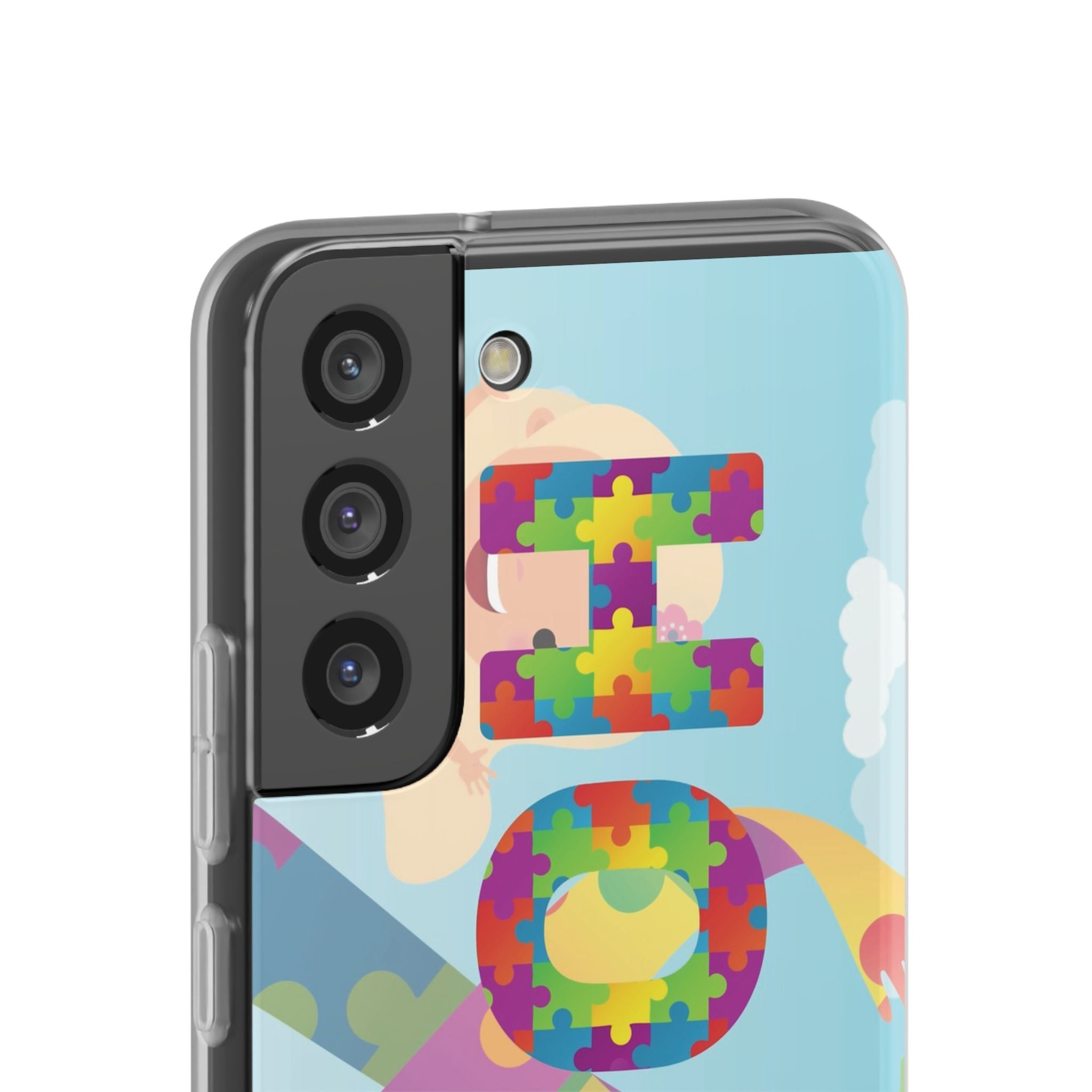 Autism Awareness Phone Case — 'HOPE' Puzzle Heart Flexi Case