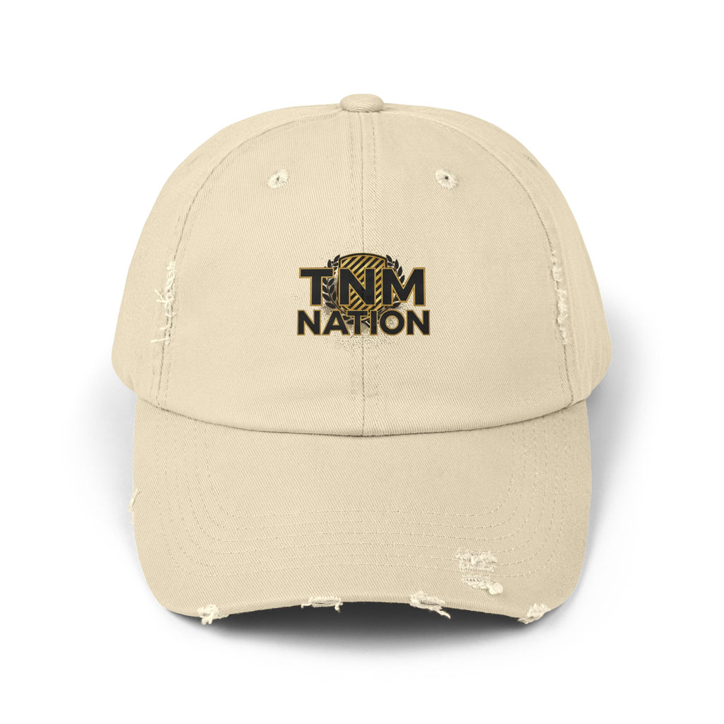 Distressed Baseball Cap — TNM Nation Gold Logo