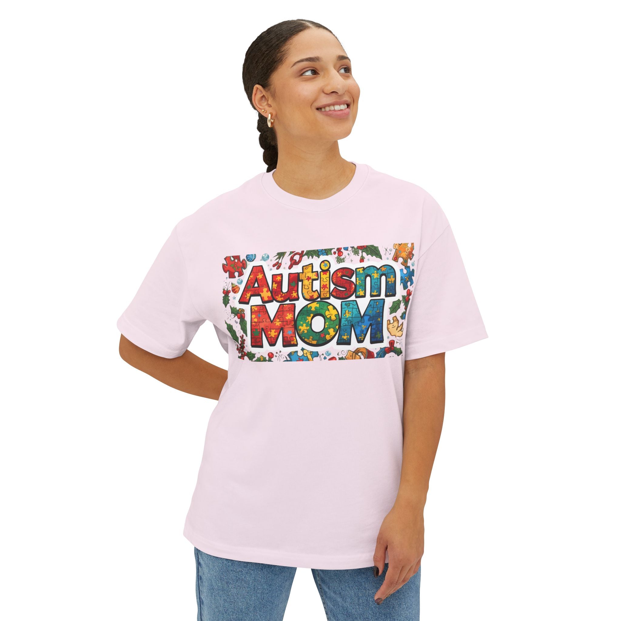 Autism Mom T-Shirt — Colorful Puzzle Piece Awareness Tee