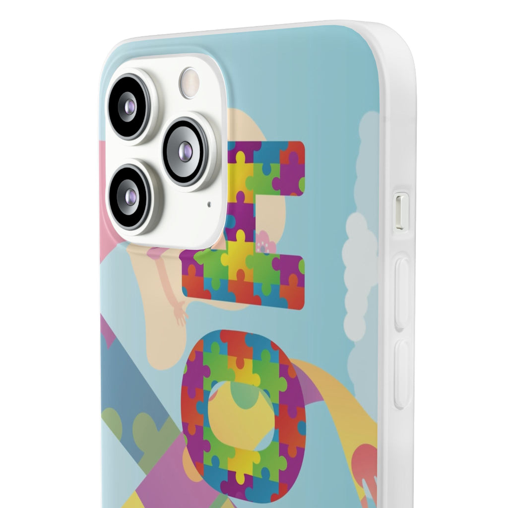 Autism Awareness Phone Case — 'HOPE' Puzzle Heart Flexi Case