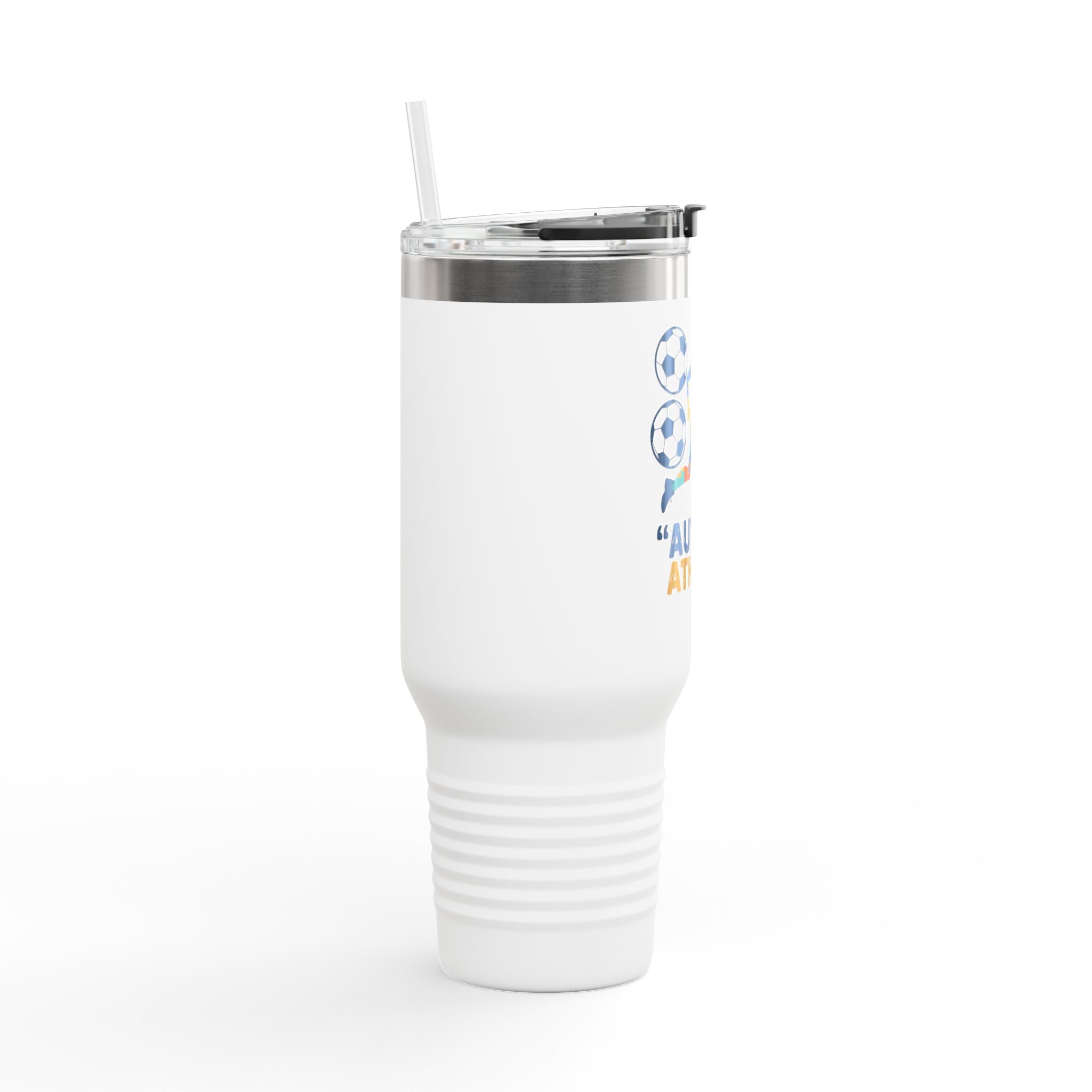 Autism Athlete 40oz Insulated Travel Mug — Sports Awareness Tumbler