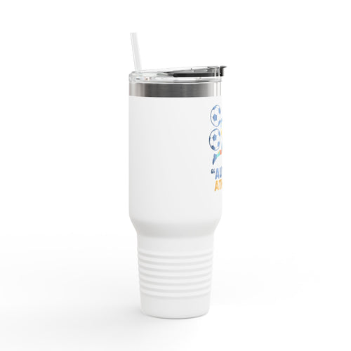 Autism Athlete 40oz Insulated Travel Mug — Sports Awareness Tumbler
