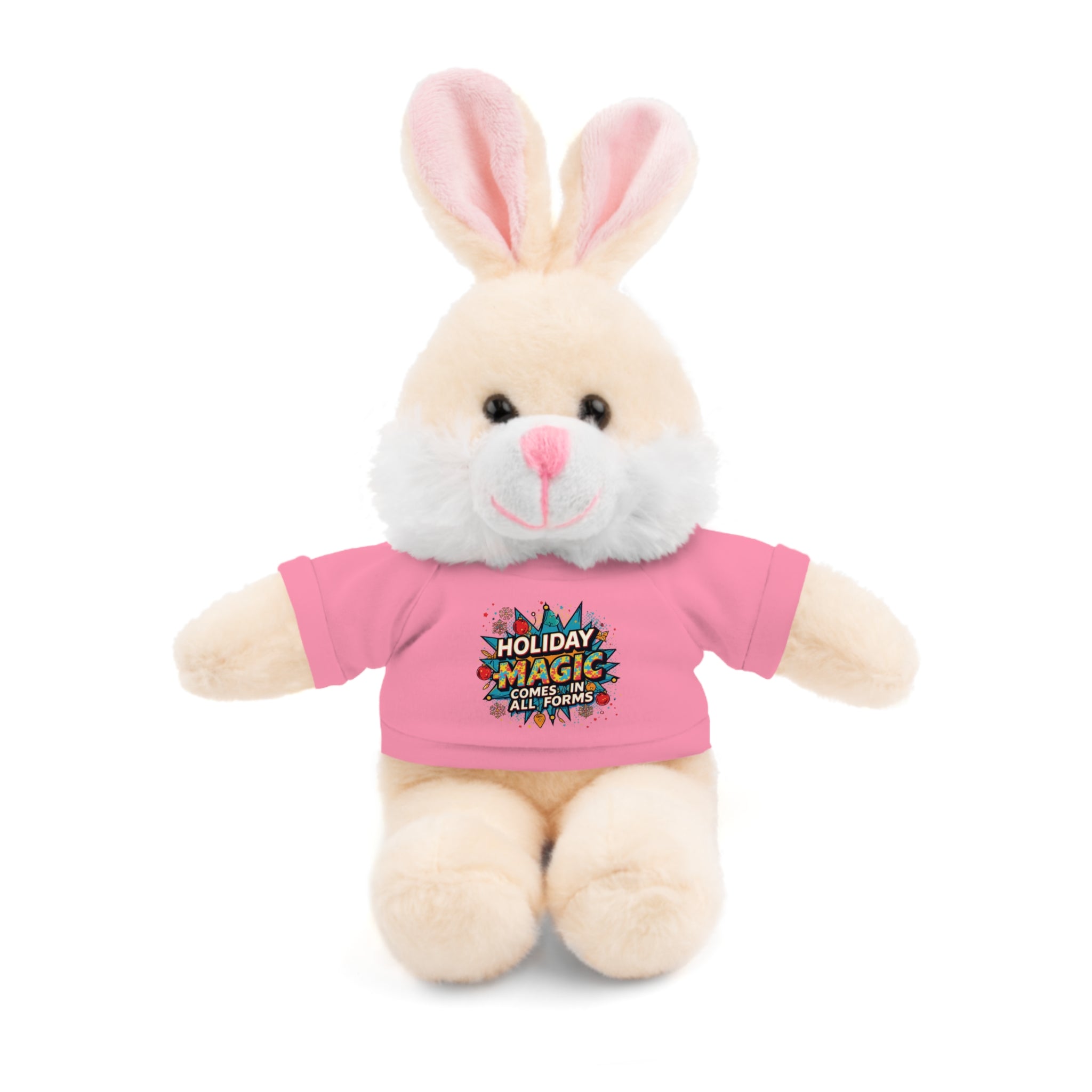 Holiday Magic Bear — Plush Teddy with 'Holiday Magic Comes in All Forms' Tee