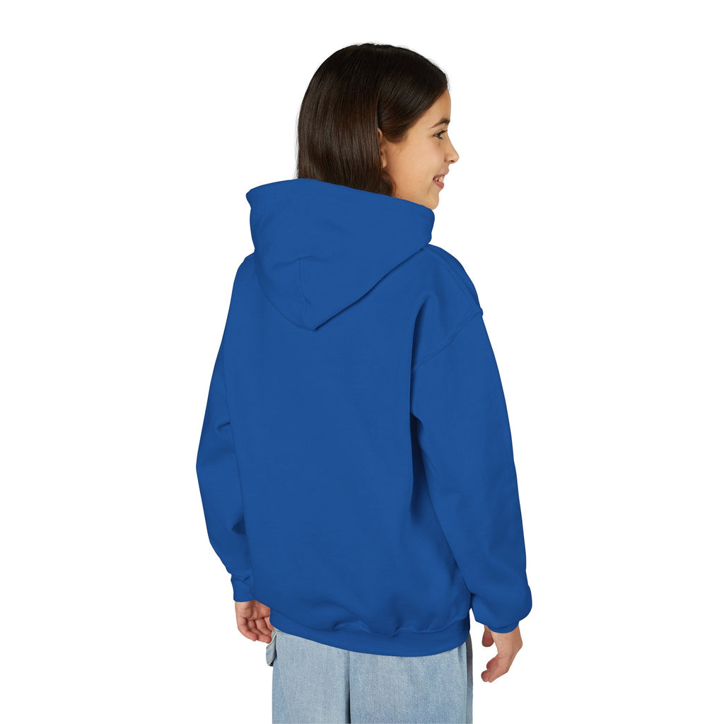 Youth Hoodie — "Why Is Everyone Rushing Me?" Colorful Comic Graphic