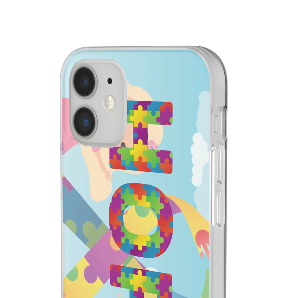 Autism Awareness Phone Case — 'HOPE' Puzzle Heart Flexi Case