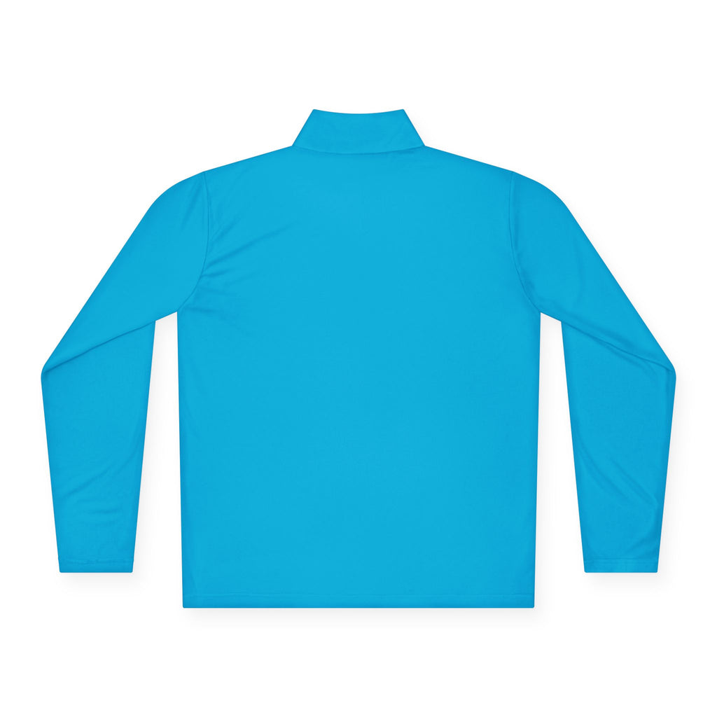 Quarter-Zip Pullover • Colorful Geometric Mushroom Logo — Psychedelic Nature Vibe