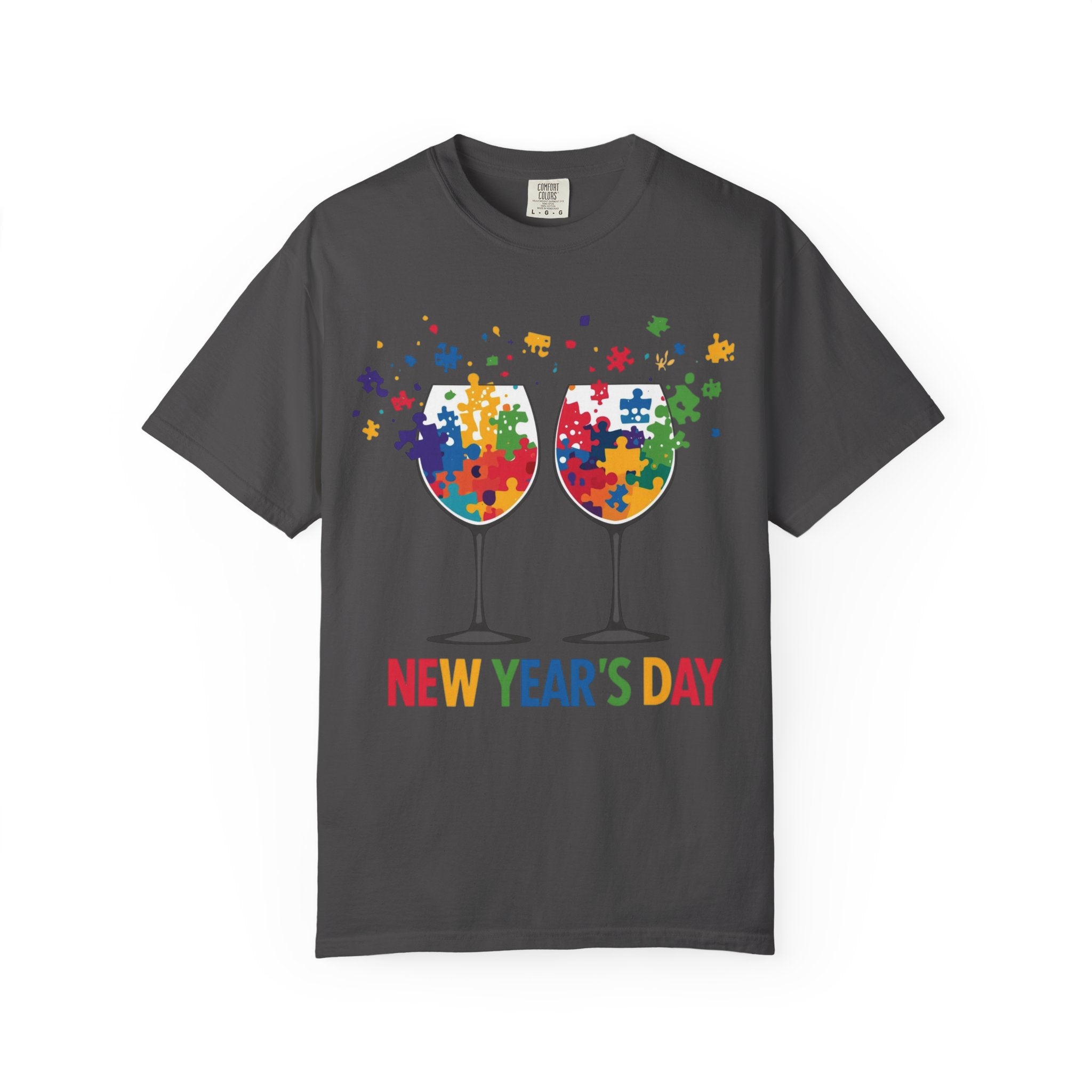 New Year’s Day Puzzle Wine T-Shirt
