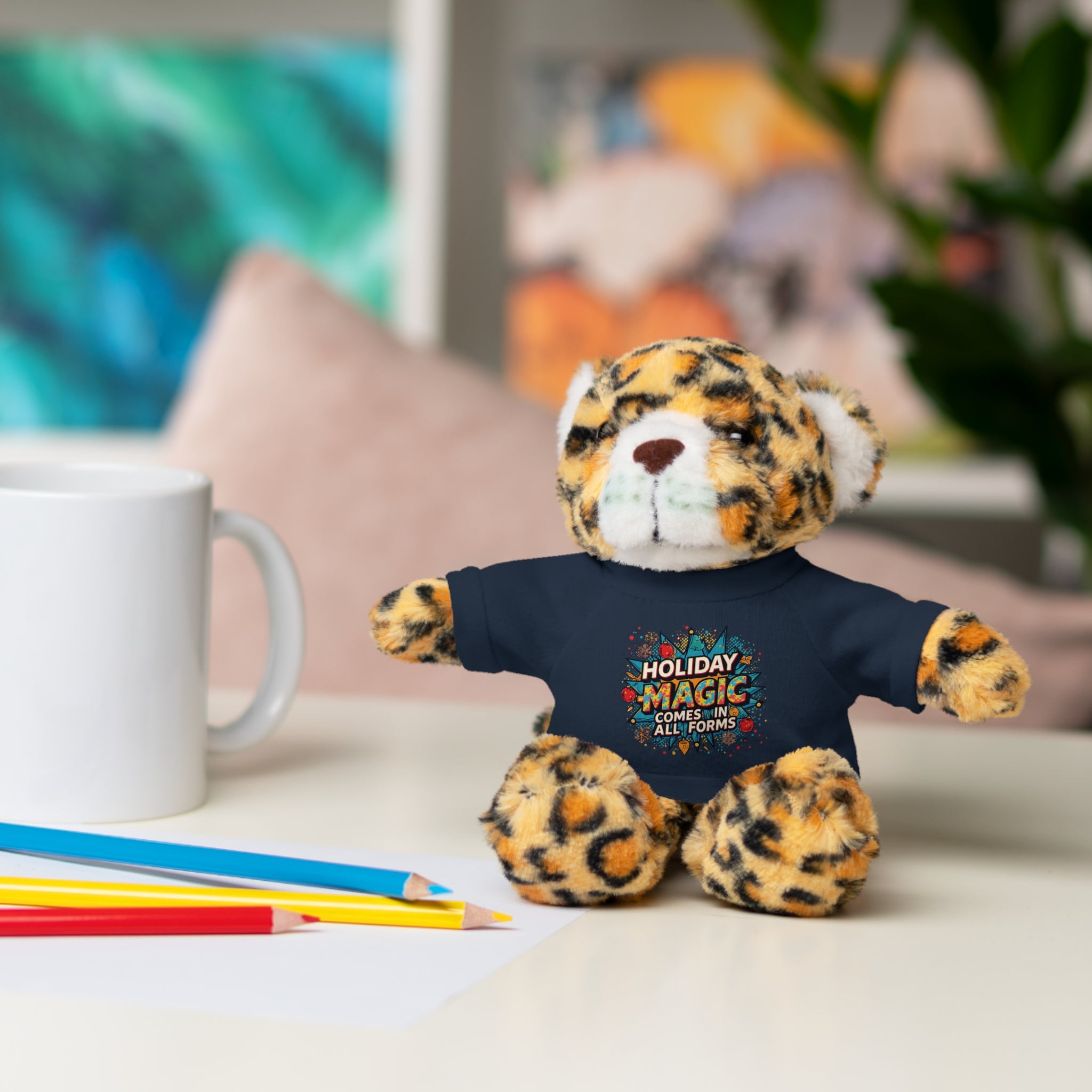 Holiday Magic Bear — Plush Teddy with 'Holiday Magic Comes in All Forms' Tee