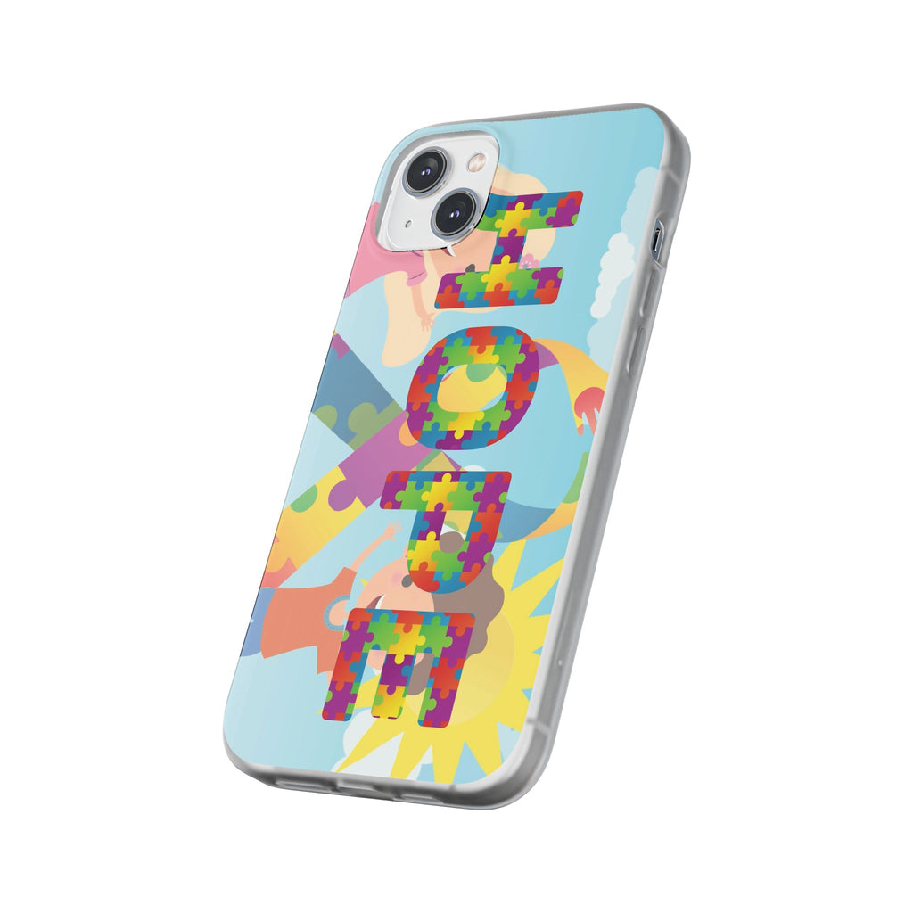 Autism Awareness Phone Case — 'HOPE' Puzzle Heart Flexi Case