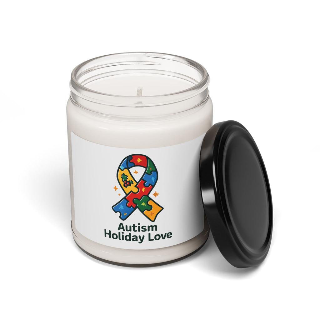 Autism Holiday Love Soy Candle — 9oz Scented Awareness Candle