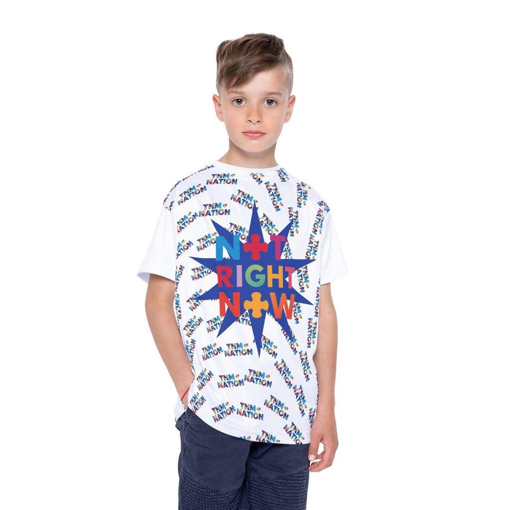 Kids Jersey — 'Not Right Now' Puzzle Logo All-Over Print