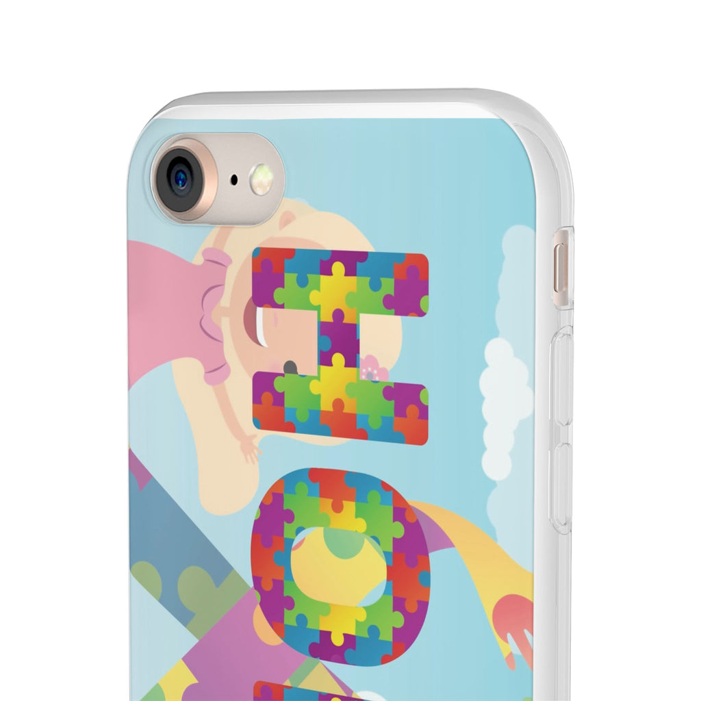 Autism Awareness Phone Case — 'HOPE' Puzzle Heart Flexi Case