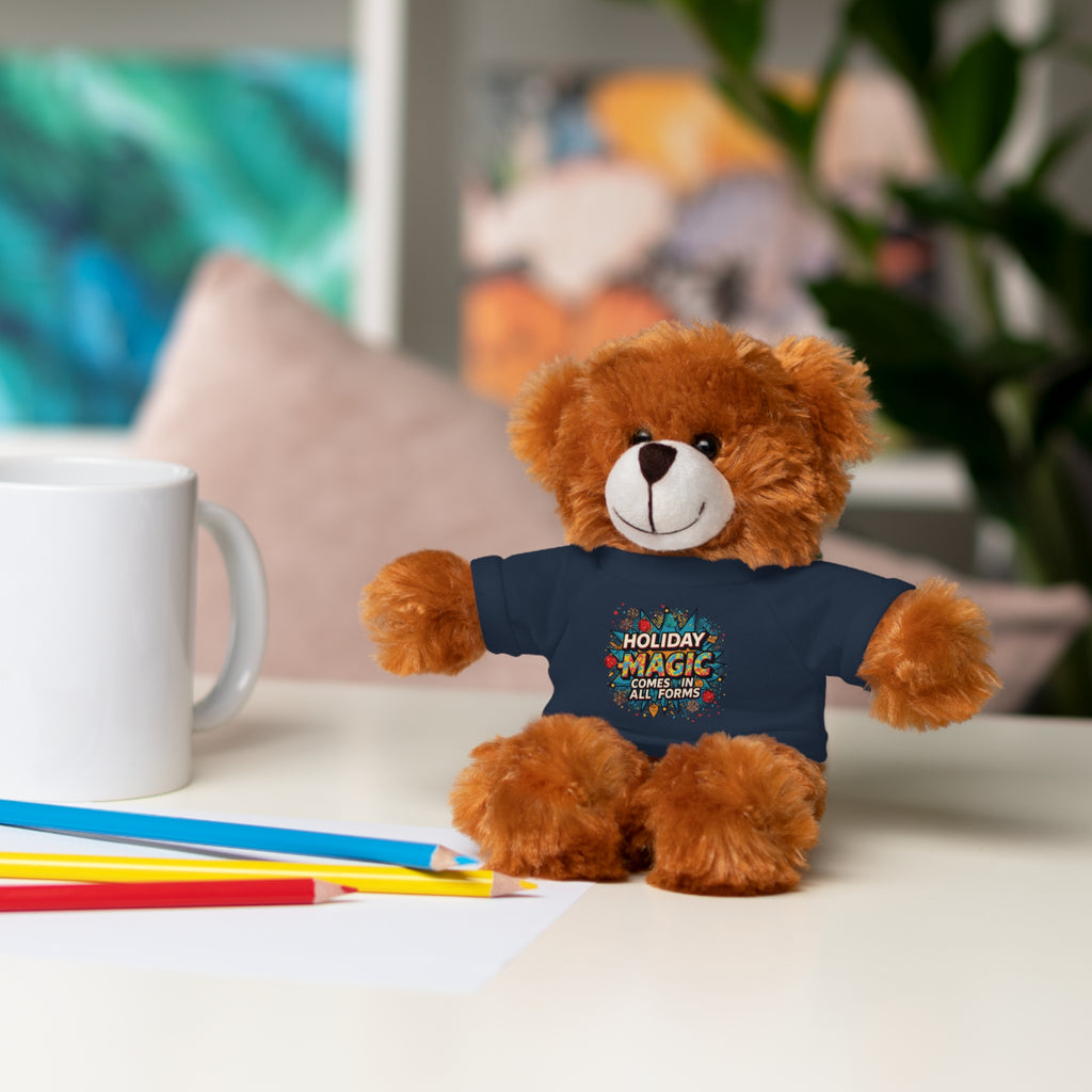 Holiday Magic Bear — Plush Teddy with 'Holiday Magic Comes in All Forms' Tee