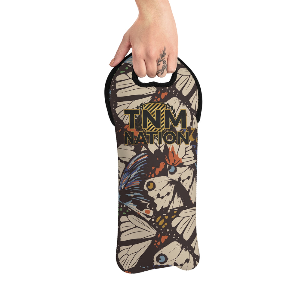 Wine Tote Bag — TNM Nation Butterflies Neoprene Wine Carrier