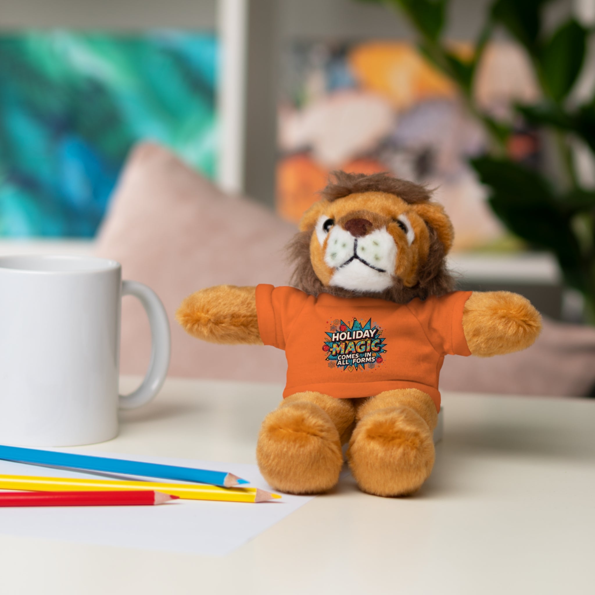 Holiday Magic Bear — Plush Teddy with 'Holiday Magic Comes in All Forms' Tee
