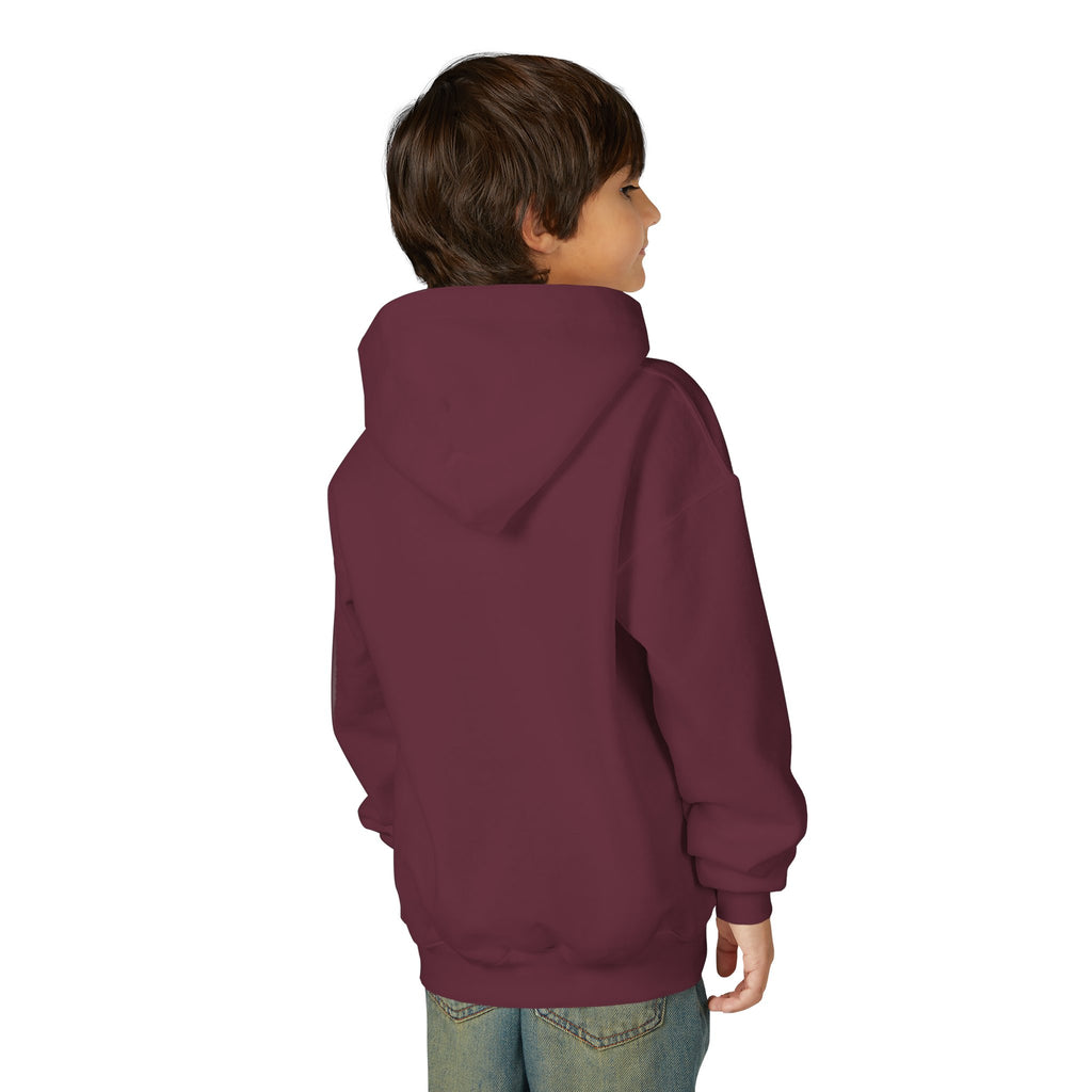 Youth Hoodie — "Why Is Everyone Rushing Me?" Colorful Comic Graphic