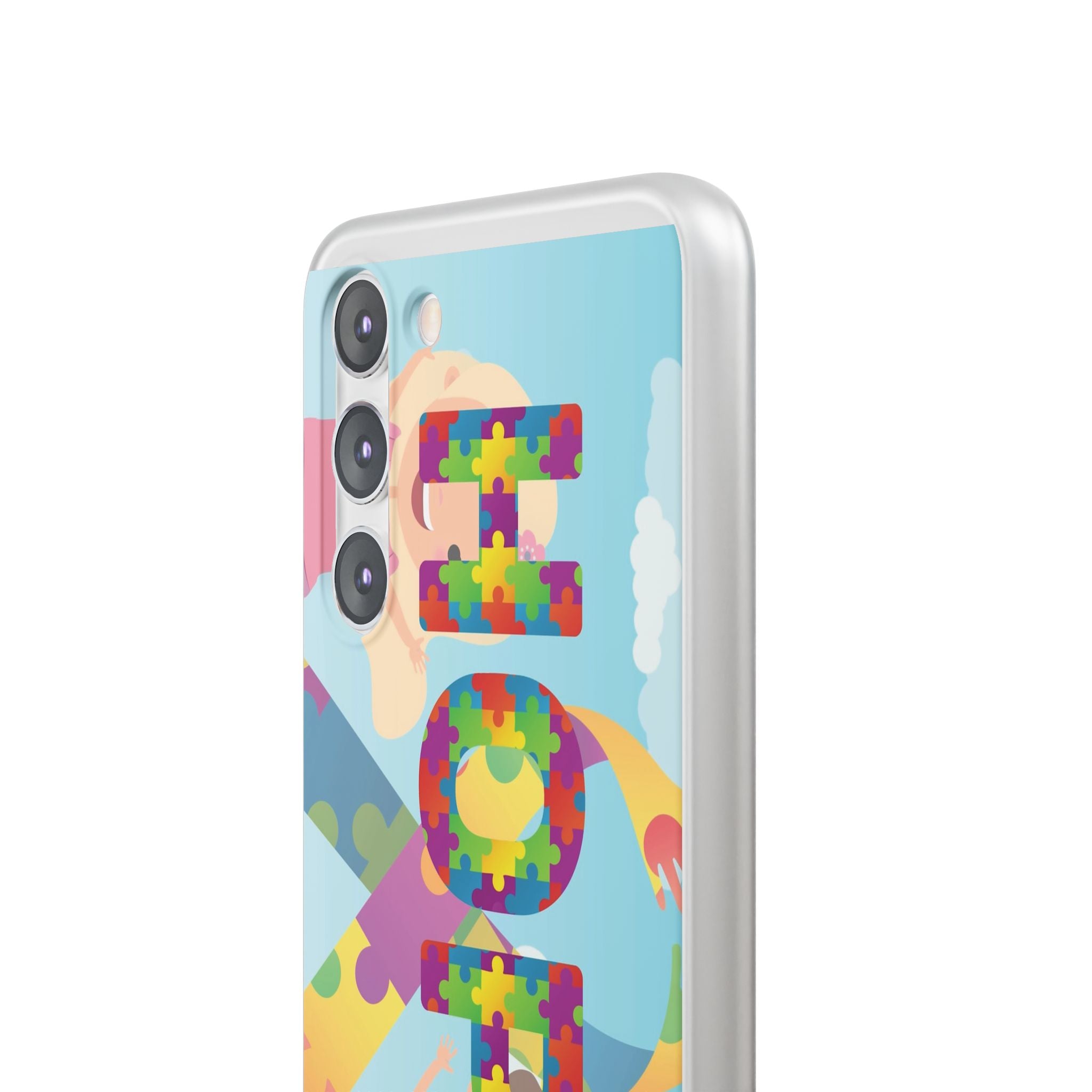 Autism Awareness Phone Case — 'HOPE' Puzzle Heart Flexi Case