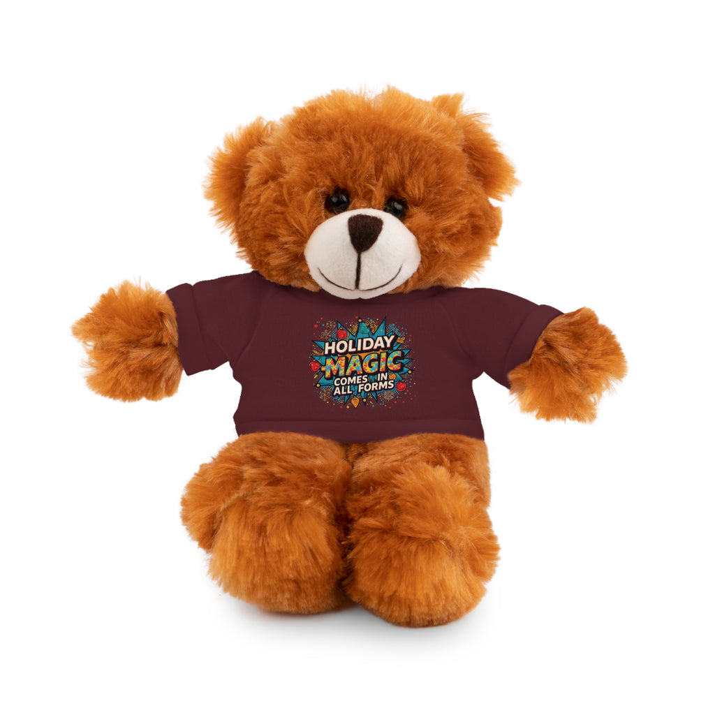 Holiday Magic Bear — Plush Teddy with 'Holiday Magic Comes in All Forms' Tee