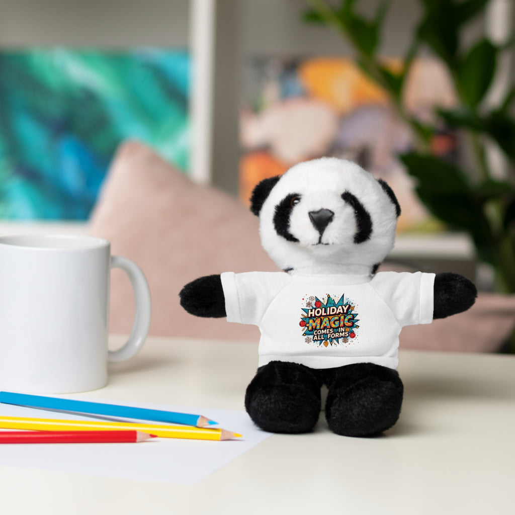 Holiday Magic Bear — Plush Teddy with 'Holiday Magic Comes in All Forms' Tee