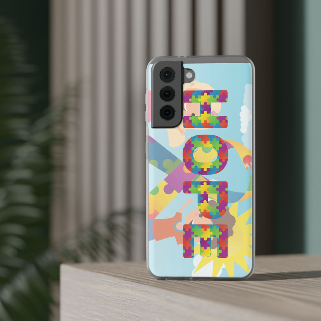 Autism Awareness Phone Case — 'HOPE' Puzzle Heart Flexi Case