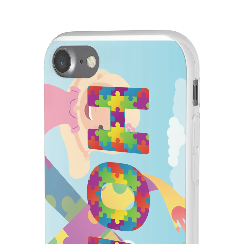 Autism Awareness Phone Case — 'HOPE' Puzzle Heart Flexi Case