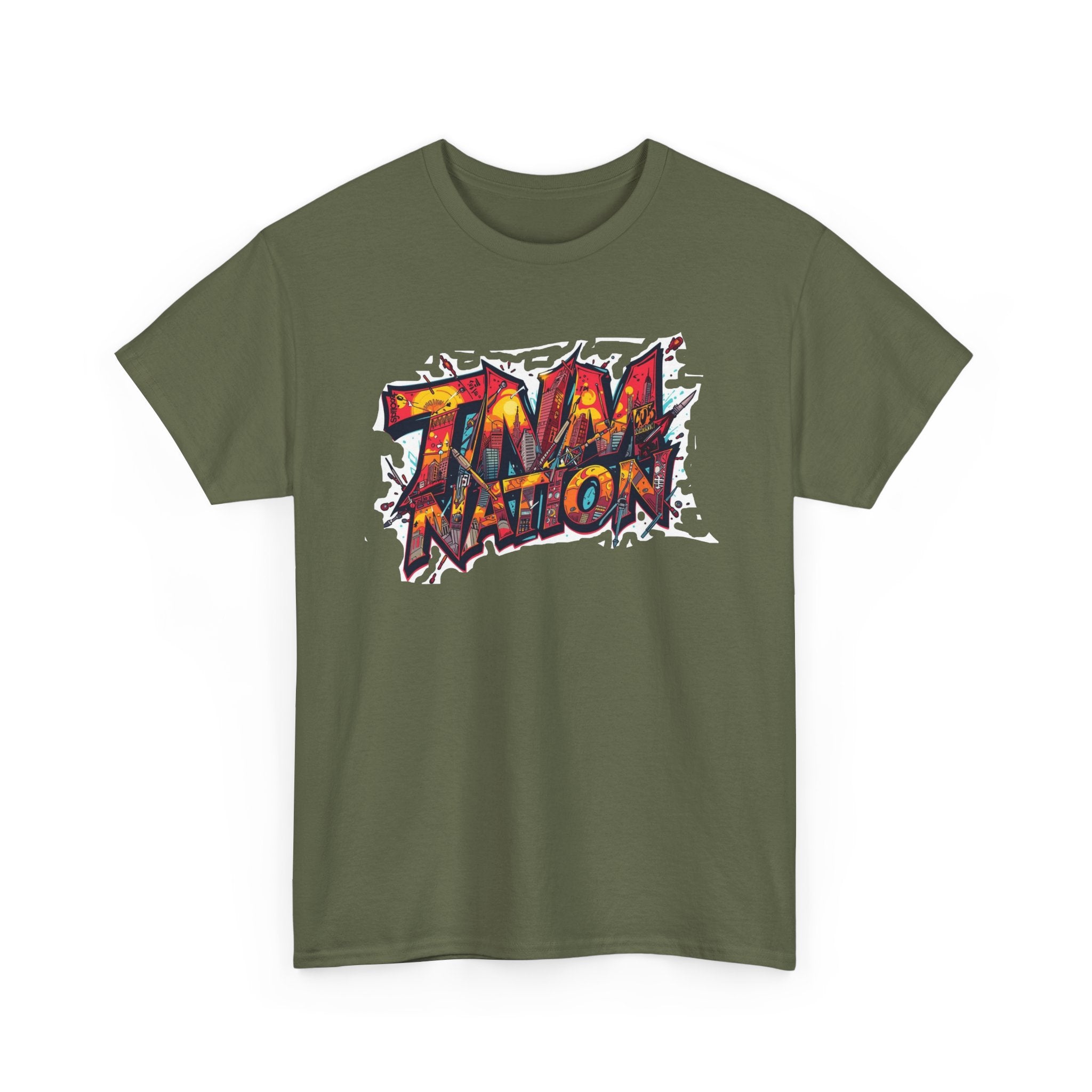 Tidal Nation Graffiti Tee - Urban Streetwear Graphic T-Shirt