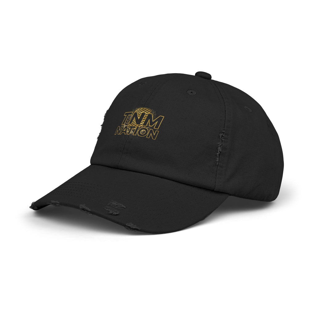 Distressed Baseball Cap — TNM Nation Gold Logo