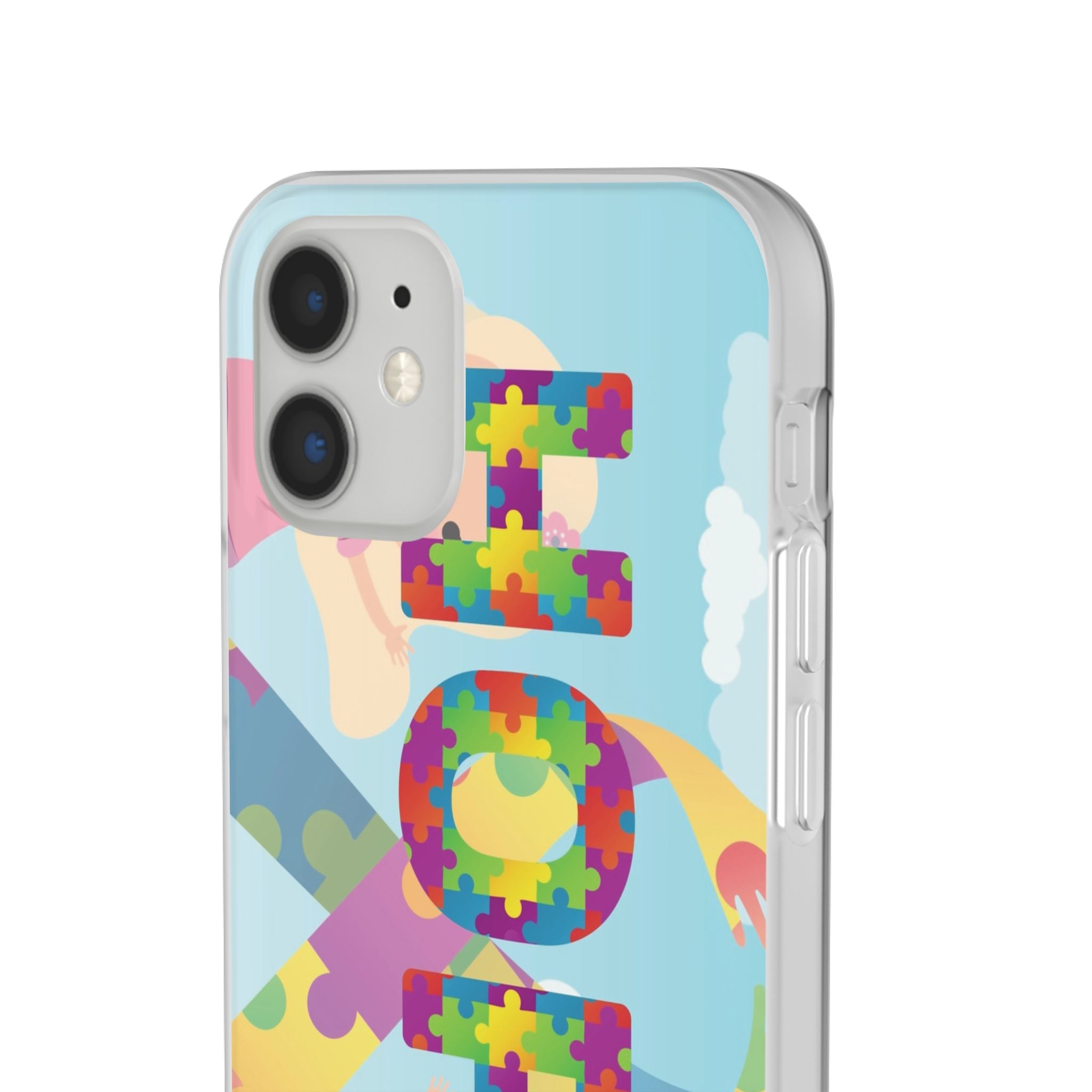 Autism Awareness Phone Case — 'HOPE' Puzzle Heart Flexi Case