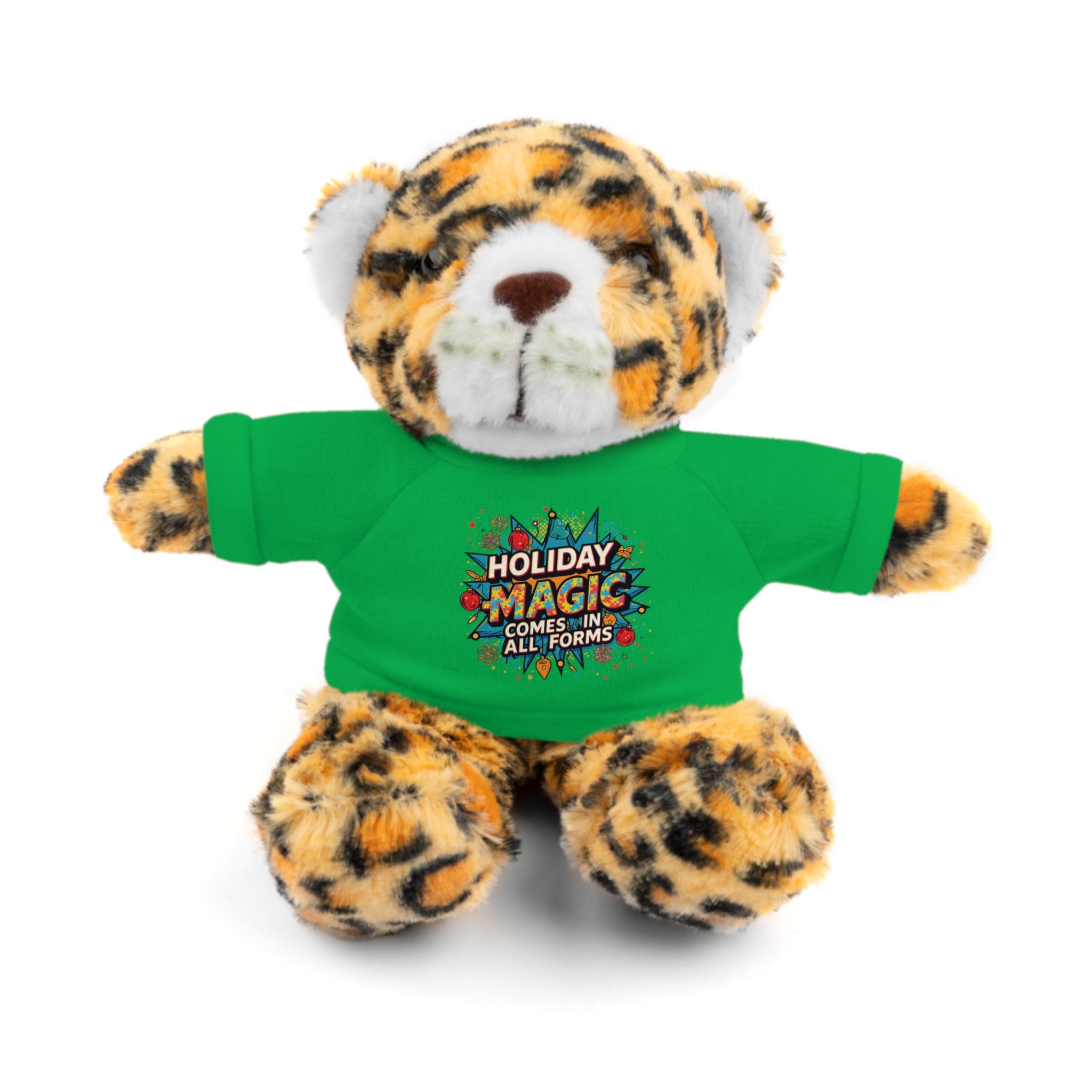 Holiday Magic Bear — Plush Teddy with 'Holiday Magic Comes in All Forms' Tee