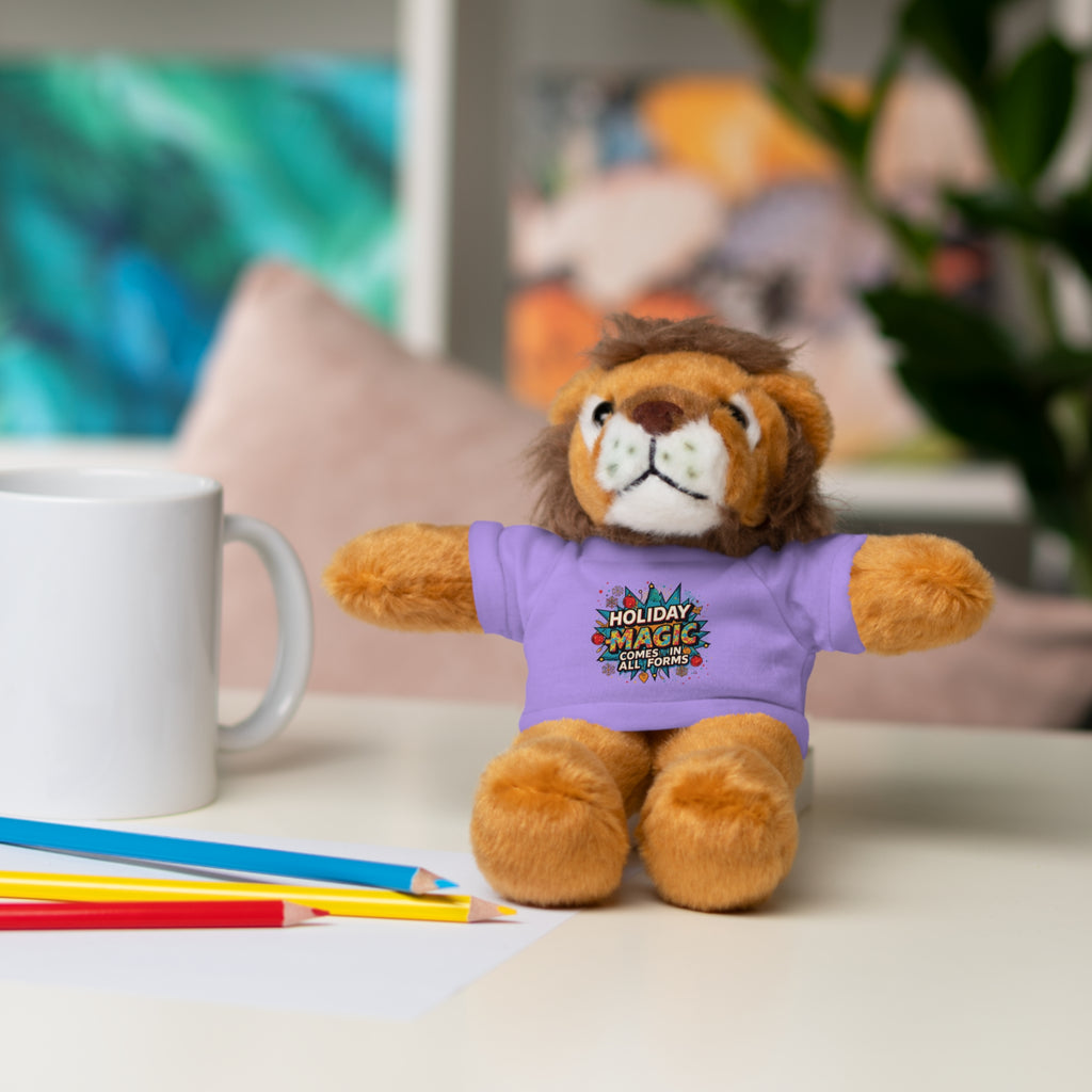 Holiday Magic Bear — Plush Teddy with 'Holiday Magic Comes in All Forms' Tee