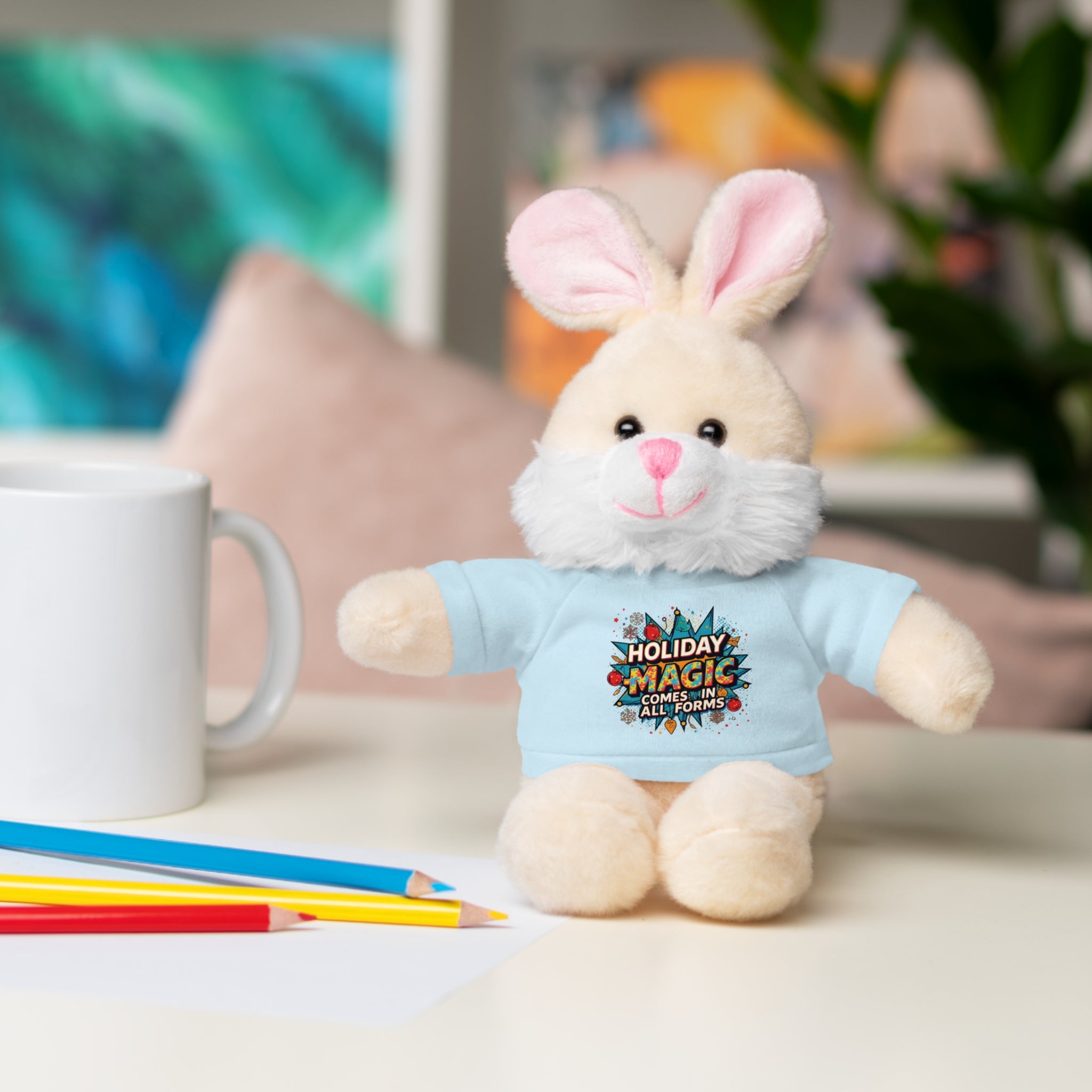 Holiday Magic Bear — Plush Teddy with 'Holiday Magic Comes in All Forms' Tee