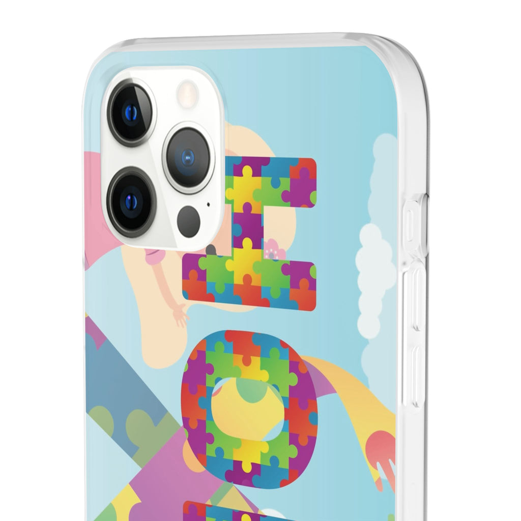 Autism Awareness Phone Case — 'HOPE' Puzzle Heart Flexi Case