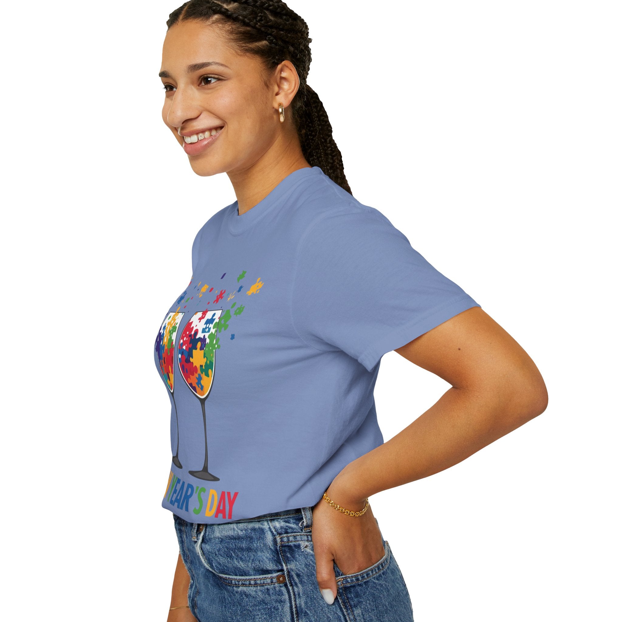New Year’s Day Puzzle Wine T-Shirt