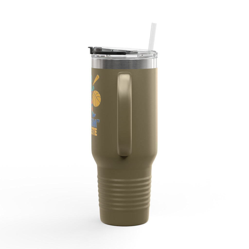 Autism Athlete 40oz Insulated Travel Mug — Sports Awareness Tumbler