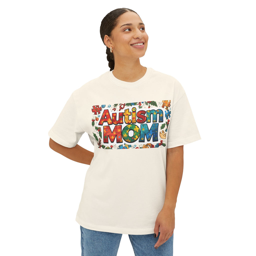 Autism Mom T-Shirt — Colorful Puzzle Piece Awareness Tee