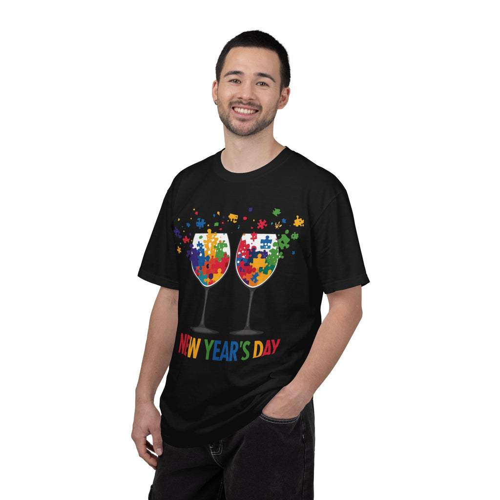 New Year’s Day Puzzle Wine T-Shirt