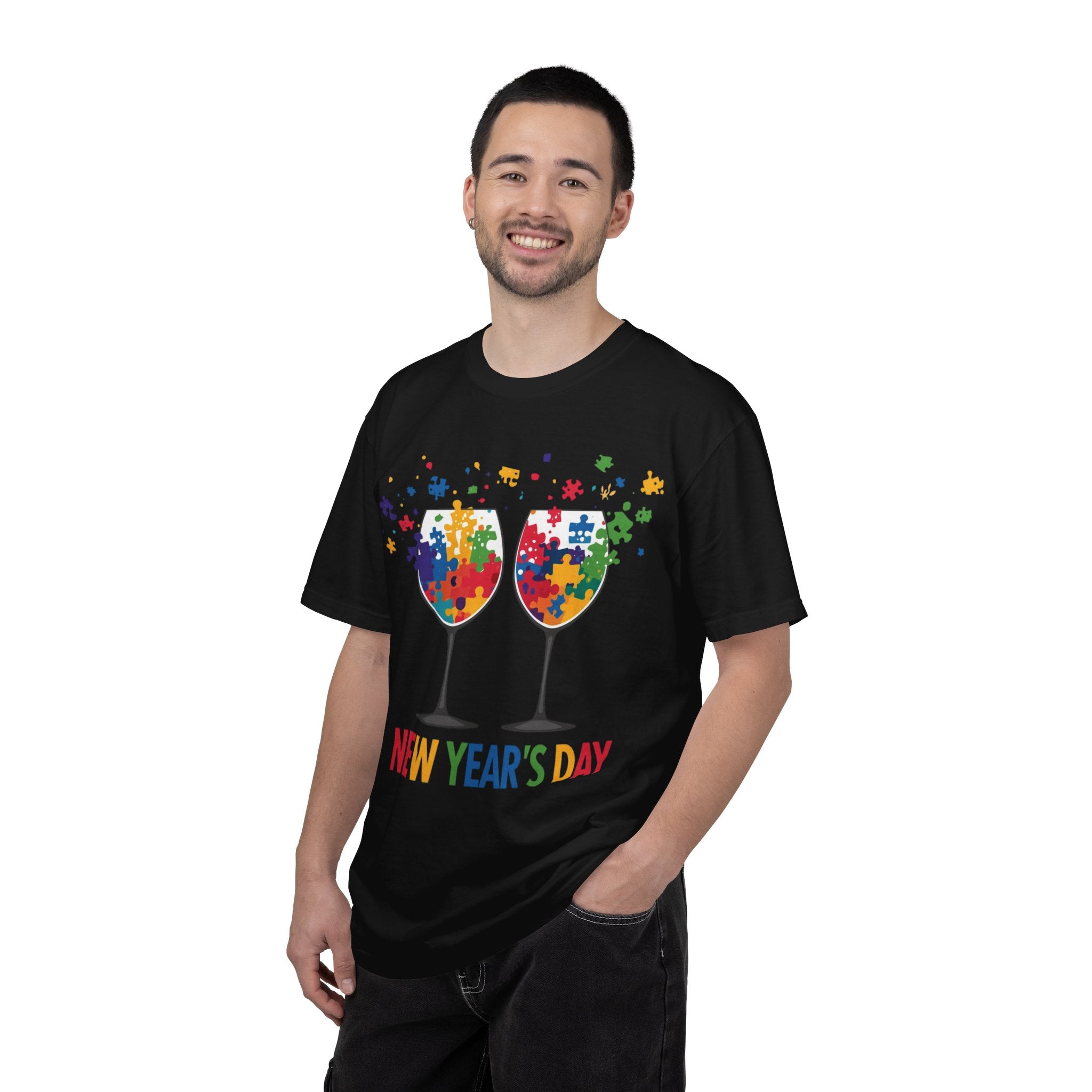 New Year’s Day Puzzle Wine T-Shirt