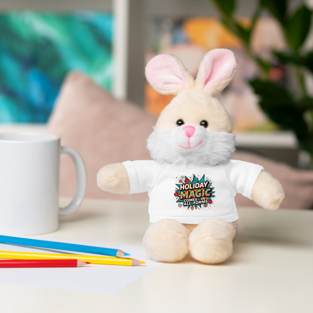 Holiday Magic Bear — Plush Teddy with 'Holiday Magic Comes in All Forms' Tee